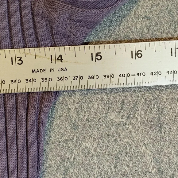 Ricki's Purple Knit Long Sleeve Scoop-Neck  Sweater in Size Large - Picture 8 of 10